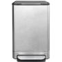 Desq Prullenbak 40L RVS Binnenemmer Geurfilter Softclose 40 X 27 X 64 cm Silver