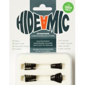 Hide-a-mic Set For Sanken COS11 4 Different Holders In Case Black
