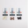Hide-a-mic Clipz Universal Hair And Wig Mounts Brown 3 In A Set