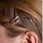 Hide-a-mic Clipz Universal Hair And Wig Mounts Brown 3 In A Set