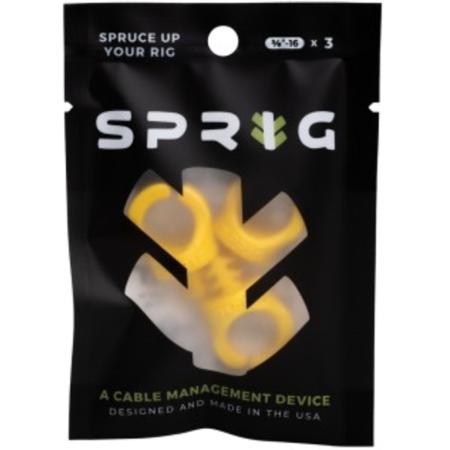Sprig Yellow 3/8”-16 3-pack