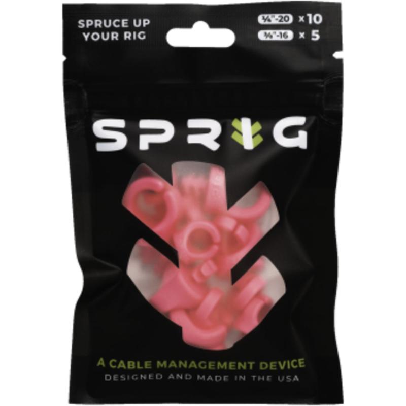 Sprig Pink Value Pack 10X 1/4”-20 Sprigs + 5X 3/8”-16 Big Sprigs