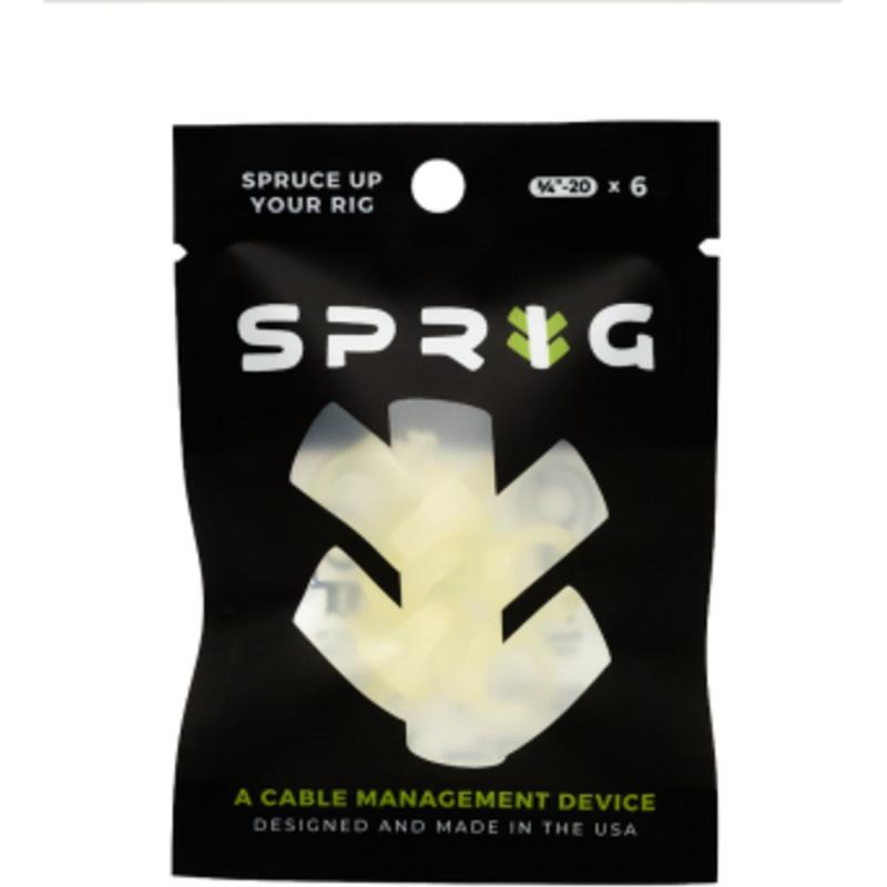 Sprig Glow-In-The-Dark 1/4”-20 6-pack