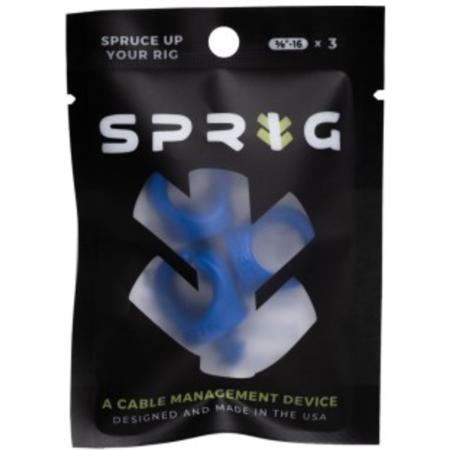 Sprig Blue 3/8”-16 3-pack
