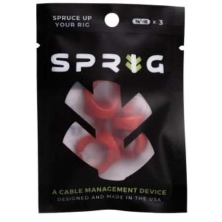 Sprig Red 3/8”-16 3-pack