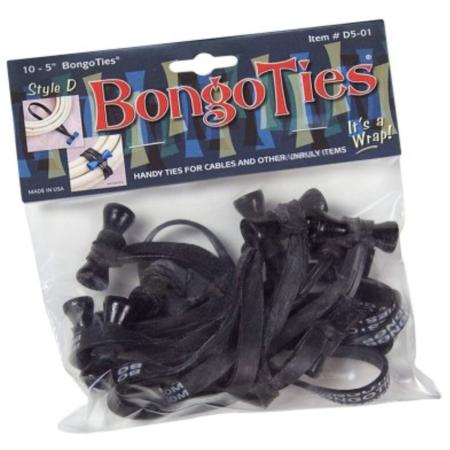 BongoTies Obsidian - BongoTies 10-pack