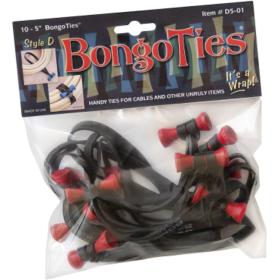 BongoTies Lava - BongoTies 10-pack (Red Bongo Pin)