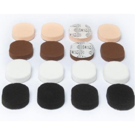 Hide-a-mic Foam-O-Pad 16 Multipurpose Foam Pads 4 Different Colours