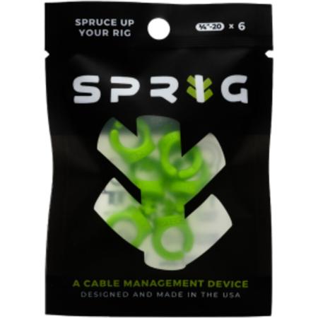 Sprig Green 1/4”-20 6-pack