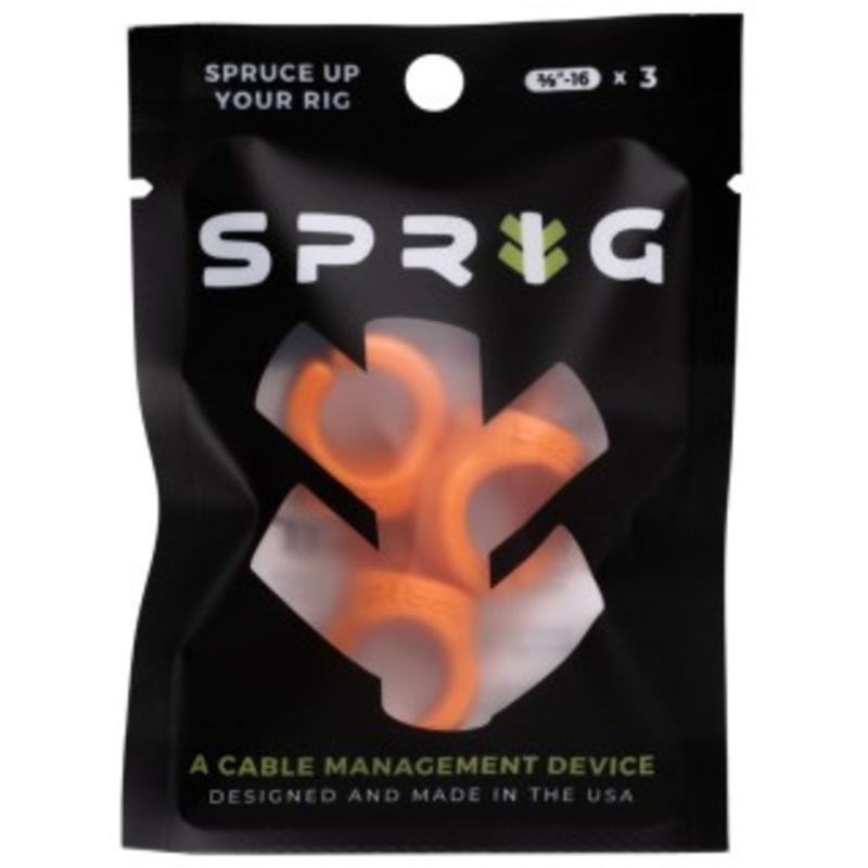 Sprig Orange 3/8”-16 3-pack