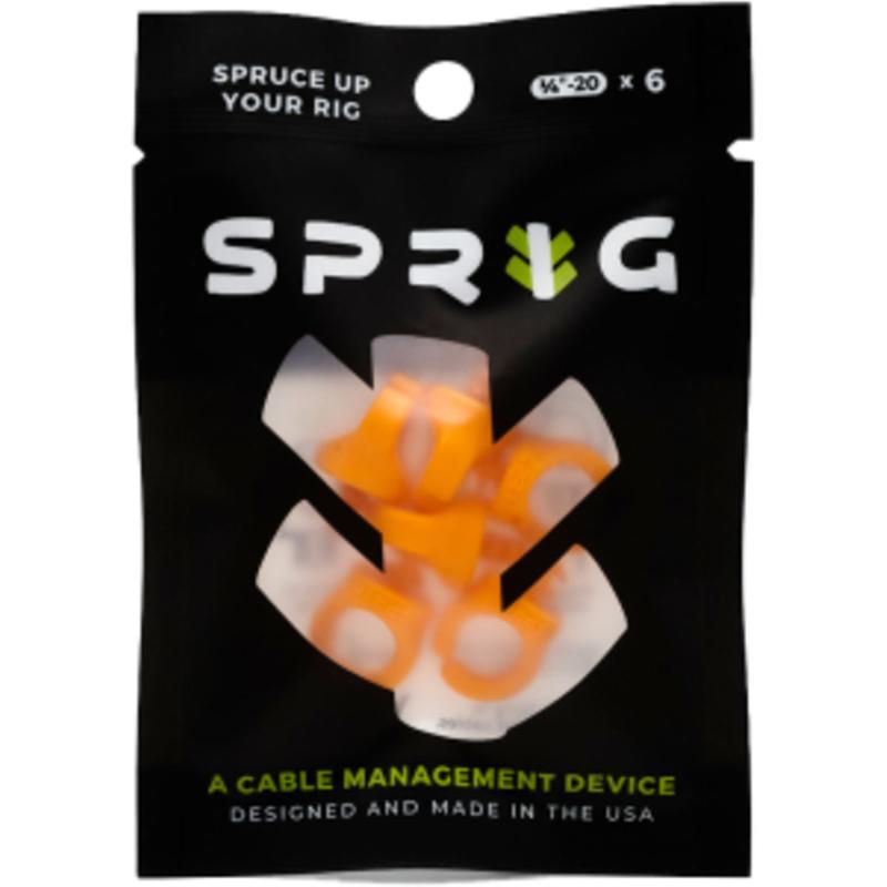 Sprig Orange 1/4”-20 6-pack