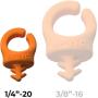 Sprig Orange 1/4”-20 6-pack