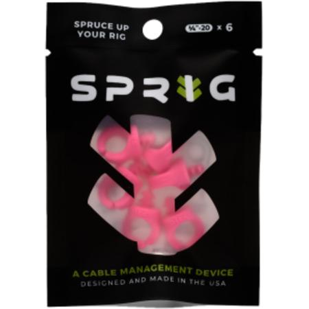 Sprig Pink 1/4”-20 6-pack