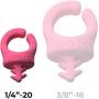 Sprig Pink 1/4”-20 6-pack