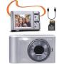 Pora&amp;Co Digital Camera - Inclusief 32 GB Memory Card - Silver