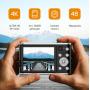 Pora&amp;Co Digital Camera 4K - Inclusief Memory Card - Black