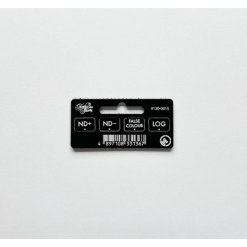 Forty One Thirty Camera User Button-ND+ ND-Falsecolour Log w/ Velcro Black/White
