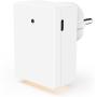 Hama LED-Nachtlicht V Stopcontact 1X USB-A 1X USB-C Twilight Sensor Warm White
