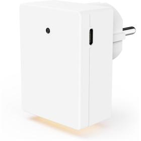 Hama LED-Nachtlicht V Stopcontact 1X USB-A 1X USB-C Twilight Sensor Warm White