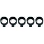Radius Mic Bands Black 5-pack