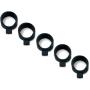 Radius Mic Bands Black 5-pack