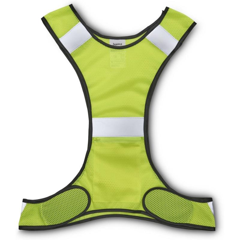 Hama Reflecterend Hardloopvest For Joggers w/ Bag Adjustable Neongeel