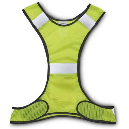 Hama Reflecterend Hardloopvest For Joggers w/ Bag Adjustable Neongeel