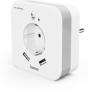 Hama LED-Night Light w/ Stopcontact 2 USB-Uitgangen Bewegingsmelder Lichtsen