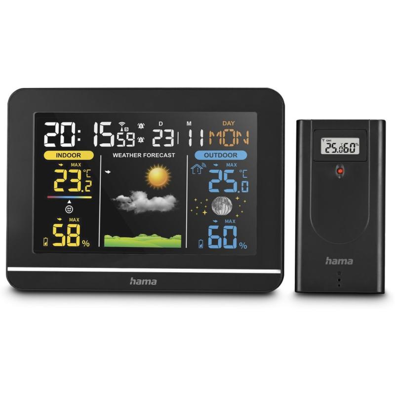 Hama Weather Station Usedom Black