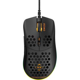 Deltaco DM210 Lightweight Wired Gaming Mouse RGB LED 6400 DPI 1000 Hz 66 IPS Bk