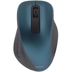 Deltaco Wireless Optical Mouse 1200 DPI Blue
