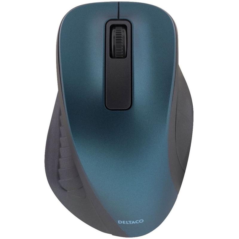 Deltaco Wireless Optical Mouse 1200 DPI Blue
