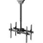 Deltaco Office Telescopic Double TV Ceiling Mount 560mm-910MM.45KG.37-70 inch
