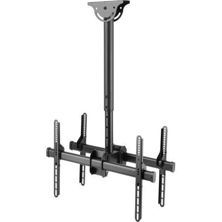 Deltaco Office Telescopic Double TV Ceiling Mount 560mm-910MM.45KG.37-70 inch