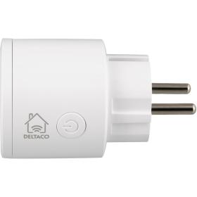 Deltaco Smart Home Single Smart Powerplug Switch WiFi 1XCEE 7/3 10A 2400W Timer