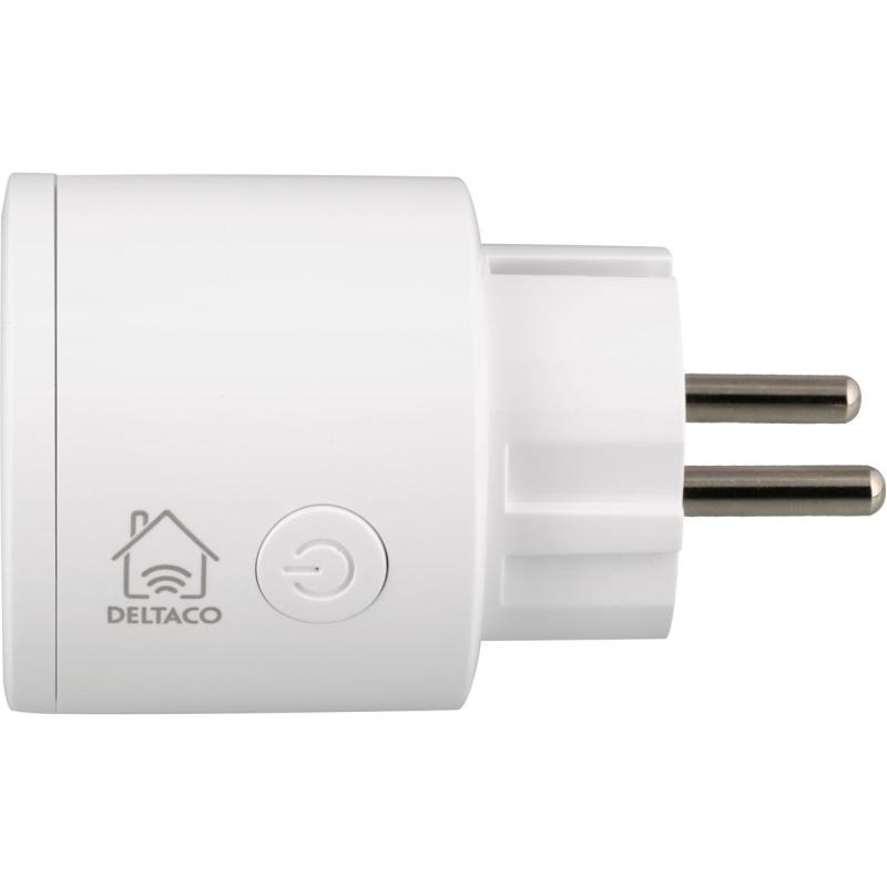 Deltaco Smart Home Single Smart Powerplug Switch WiFi 1XCEE 7/3 10A 2400W Timer