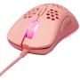 Deltaco Gaming Pink Line PM75 Light Weight USB Gaming Mouse w/ RGB Lighting Pink