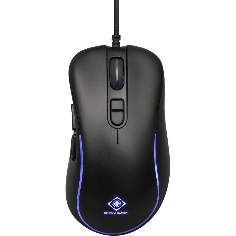 Deltaco Gaming DM120 Wired Optical Gaming Mouse 7 Buttons RGB LED 3200 DPI Black