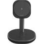Deltaco 3-IN-1 Wireless Magnetic Oplaadstandaard For Phone/TWS/Wristwatch LED