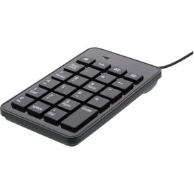 Deltaco Wired Numpad 23 Keys 4 Media Keys USB - Black