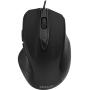 Deltaco Wired Office Mouse Ergonomic Shape Silent Clicks - Black