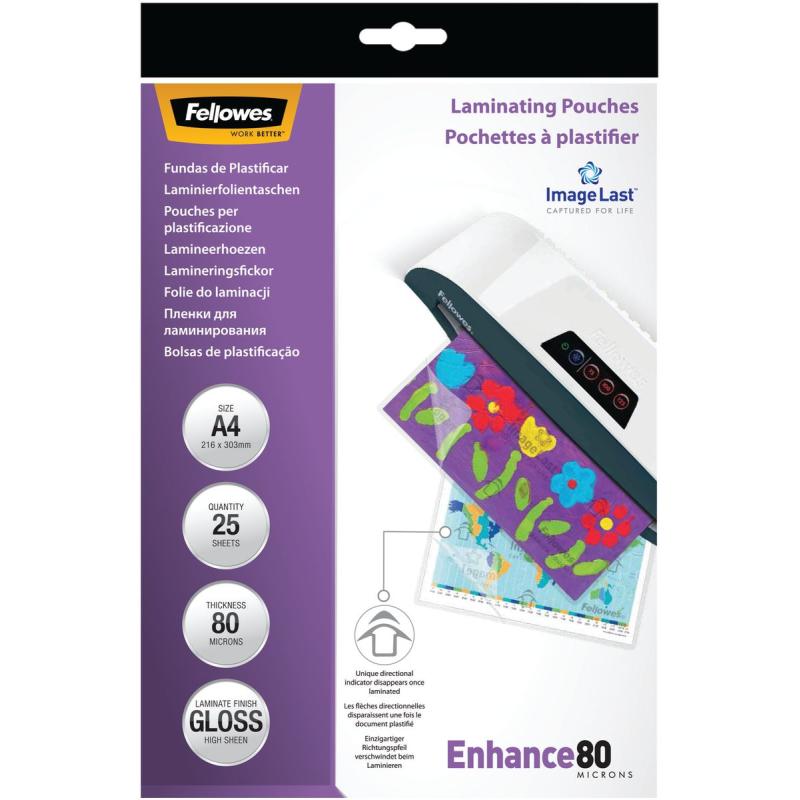 Fellowes Il Laminating Pouches A4 80 Micron (25 PCs)