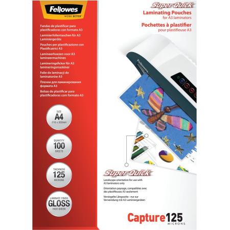 Fellowes Superquick Lam Cover A4 125MIC (100 PCs)