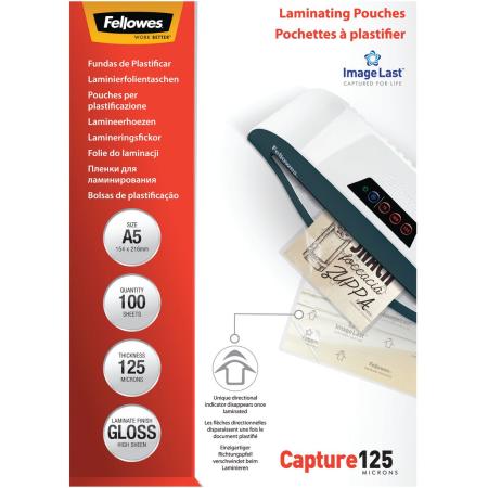 Fellowes Il Laminating Pouches A5 125 Micron (100 PCs)