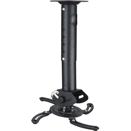 Deltaco Ceiling Mount For Projektor 302-402mm Height Max 15KG - Black