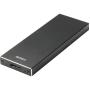 Deltaco External Housing For 1XM.2 SSD SATA 3.0 USB 3.1 Gen 2 Aluminium - Black