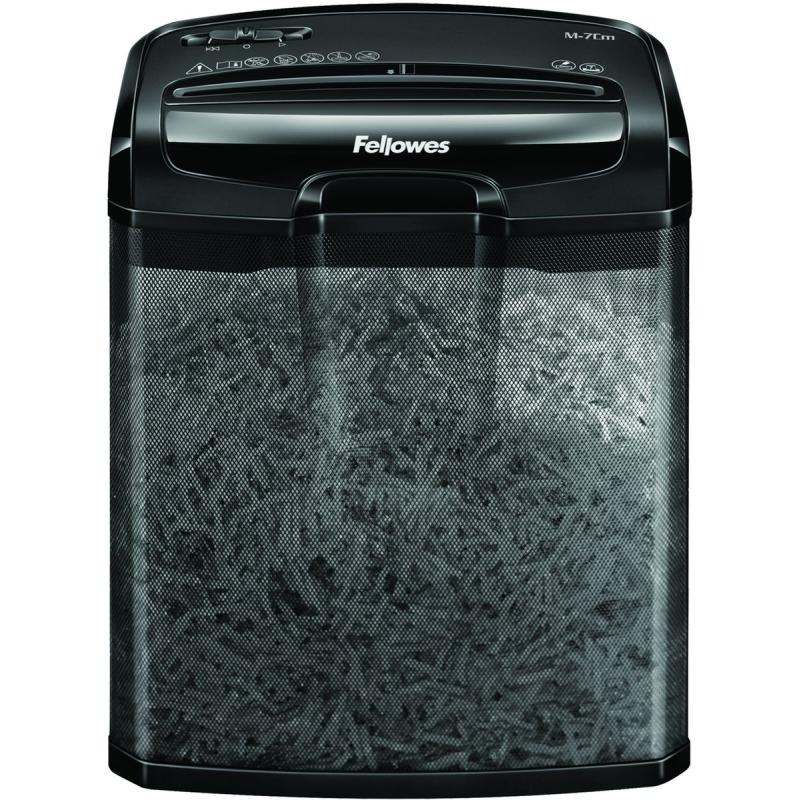 Fellowes Powershred M-7cm Paper Shredder Snippers - Black