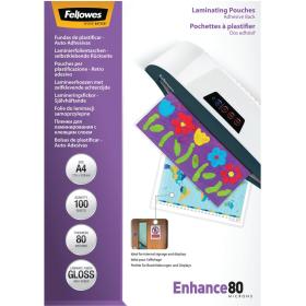 Fellowes Lam Cover Self Adhesive A4 80 Micron (100 PCs)