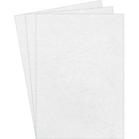 Fellowes Gekleurde Dekbladen Leatherlook FSC A4 - White (25 PCs)