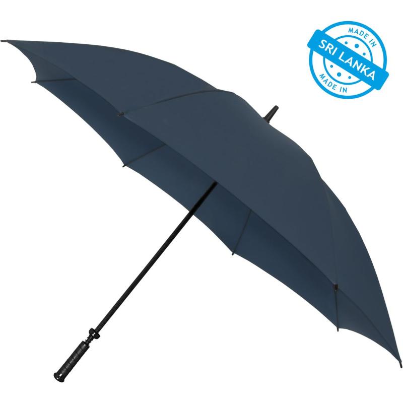Falcone Storm Umbrella XXL - Manual Opening - Windproof - 140 cm - Marine Blue